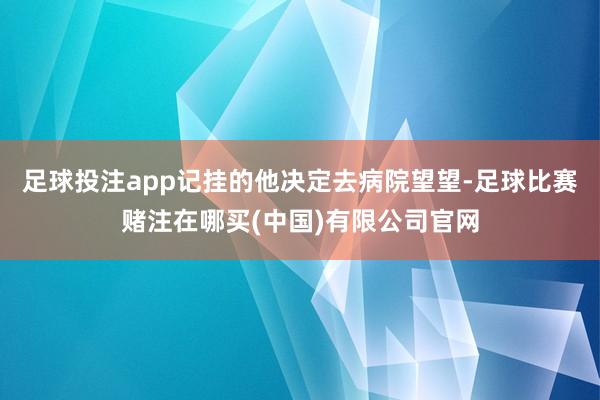 足球投注app记挂的他决定去病院望望-足球比赛赌注在哪买(中国)有限公司官网